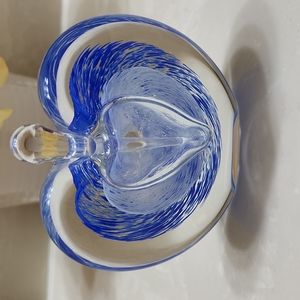 Blue & White Glass Heart Perfume Bottle 💙💙💙 home decor